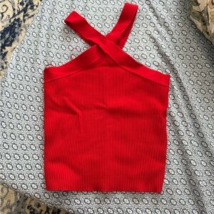 House of Harlow 1960 Red Cross-Back Camisole